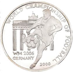 Stříbrná mince 2 WON World Cup Germany 2006 - 2000 Proof