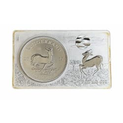 Stříbrný slitek + mince 3 Oz Krugerrand 50th Anniversary 2017