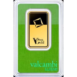 Zlatý slitek 1 g Valcambi green gold