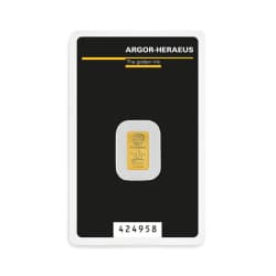 Zlatý slitek 1 g Argor Heraeus Kinebar