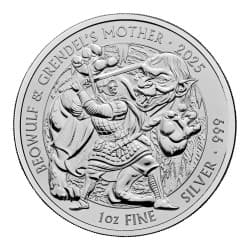 Stříbrná mince 1 Oz Mýty a legendy Beowulf a Grendelova matka 2025