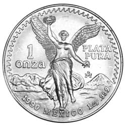 Stříbrná mince 1 Oz Mexican Libertad 1990
