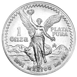 Stříbrná mince 1 Oz Mexican Libertad 1991