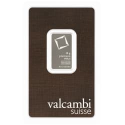 Platinový slitek 10 g Valcambi