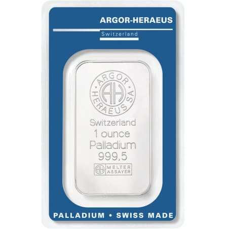 Palladiový slitek 1 Oz Argor Heraeus