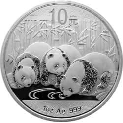 Stříbrná mince 1 Oz China Panda 2013