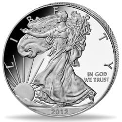 Stříbrná mince 1 Oz American Eagle 2012