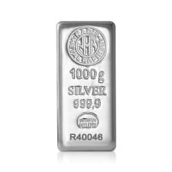 Stříbrný slitek 1 Kg Nadir Metals Rafineri