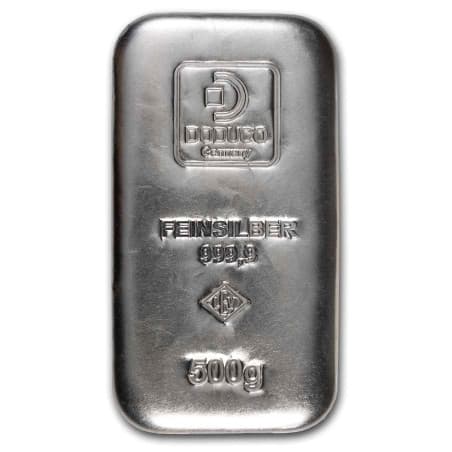 Stříbrný slitek 500 g Doduco/LEV