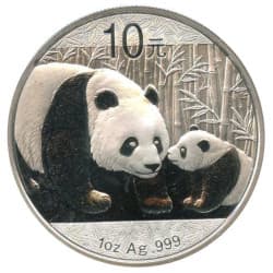 Stříbrná mince 1 Oz China Panda 2011