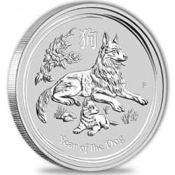 Stříbrná mince 1 Oz Lunar Series II Year of the Dog 2018
