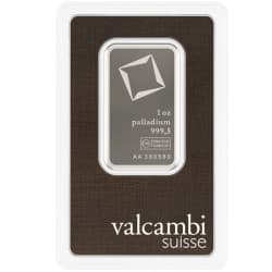 Palladiový slitek 1 Oz Valcambi