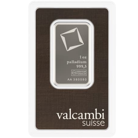 Palladiový slitek 1 Oz Valcambi