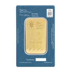Zlatý slitek 50 g Britannia