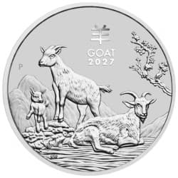 Stříbrná mince 1 Oz Lunar Series III Year of the Goat 2027