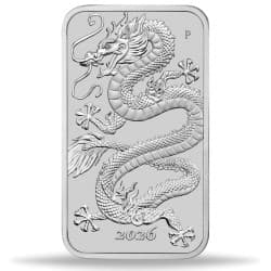 Stříbrná mince ve tvaru slitku 1 Oz Rectangular Dragon 2026