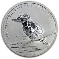 Stříbrná mince 1 Oz Kookaburra 2007