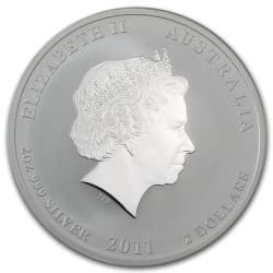 Stříbrná mince 2 Oz Lunar Series II Year of the Rabbit 2011