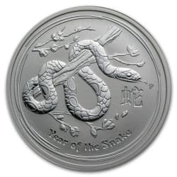 Stříbrná mince 2 Oz Lunar Series II Year of the Snake 2013