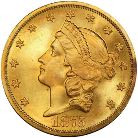 Zlatá mince 20 Dollar Double Eagle Liberty Head různé roky