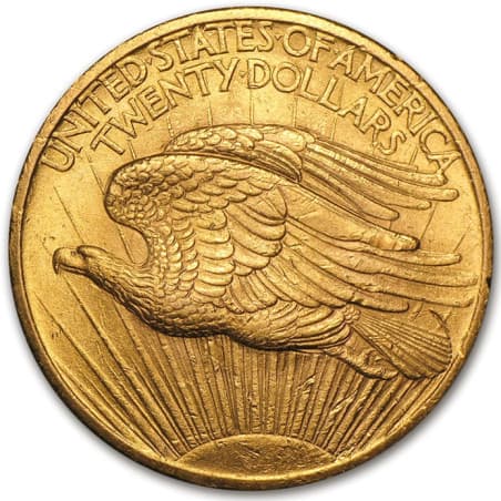 Zlatá mince 20 Dollars Saint Gaudens Double Eagle různé roky
