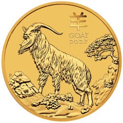Zlatá mince 2 Oz Lunar Series III Year of the Goat 2027