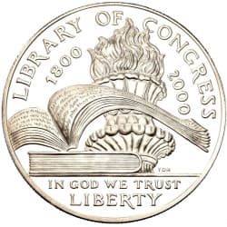 Stříbrná mince 1 Dollar Library of Congress - 2000 Proof