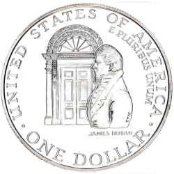 Stříbrná mince 1 Dollar White House Bicentenary -1992 Proof