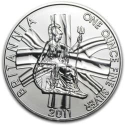 Stříbrná mince 1 Oz Britannia 2011