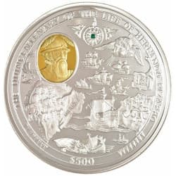 Stříbrná mince 5 Kg Hernando Pizarro 2004