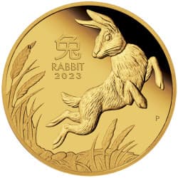 Zlatá mince 1 Oz Lunar Series III Year of the Rabbit 2023 Proof