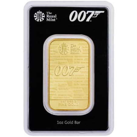 Zlatý slitek 1 Oz James Bond 007 No time to die
