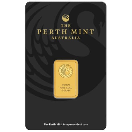 Zlatý slitek 5 g Perth Mint