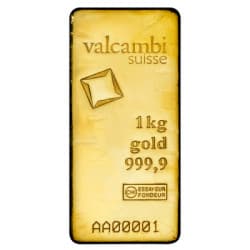 Zlatý slitek 1000 g Valcambi