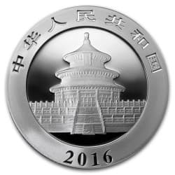 Stříbrná mince 30 g China Panda 2016