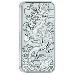 Stříbrná mince ve tvaru slitku 1 Oz Rectangular Dragon 2018