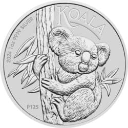 Stříbrná mince 1 Oz Koala 2024 (Charles III)