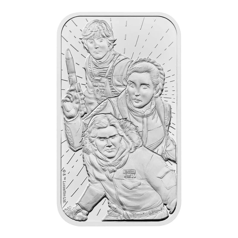 Stříbrný slitek 1 Oz Star Wars Light Side