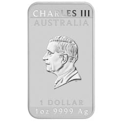 Stříbrná mince ve tvaru slitku 1 Oz Rectangular Dragon 2024
