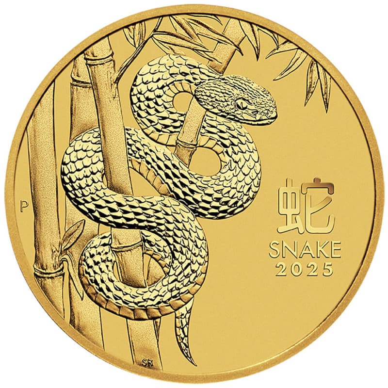 Zlatá mince 1/10 Oz Lunar Series III Year of the Snake 2025