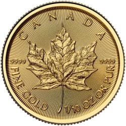 Zlatá mince 1/10 Oz Maple Leaf 2025