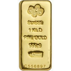 Zlatý slitek 1 Kg PAMP litý