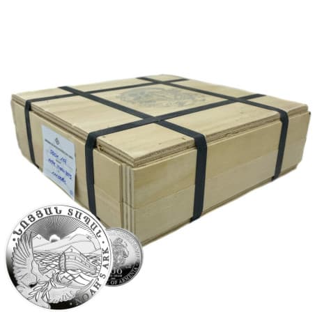 Box 500 x stříbrná mince 1 Oz Archa Noemova