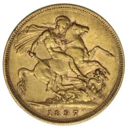 Zlatá mince 7,32 g Sovereign různé roky