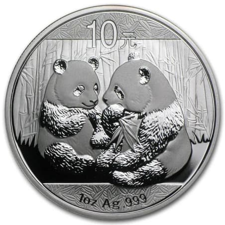 Stříbrná mince 1 Oz China Panda 2009