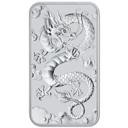 Stříbrná mince ve tvaru slitku 1 Oz Rectangular Dragon 2019