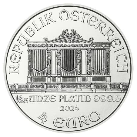 Platinová mince 1/25 Oz Wiener Philharmoniker 2024