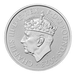 Stříbrná mince 1 Oz Britannia 2023 Korunovace King Charles III
