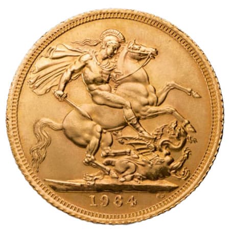 Zlatá mince 7,32 g Sovereign různé roky