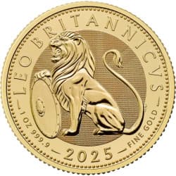Zlatá mince 1 Oz The British Lion 2025